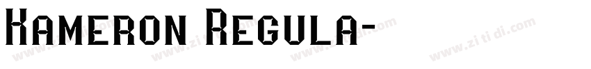 Kameron Regula字体转换